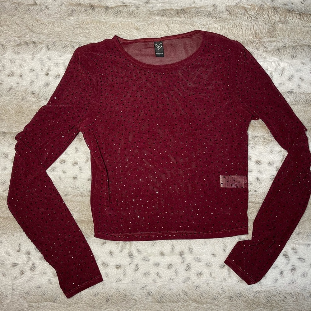 Windsor- Burgundy Long Sleeve L